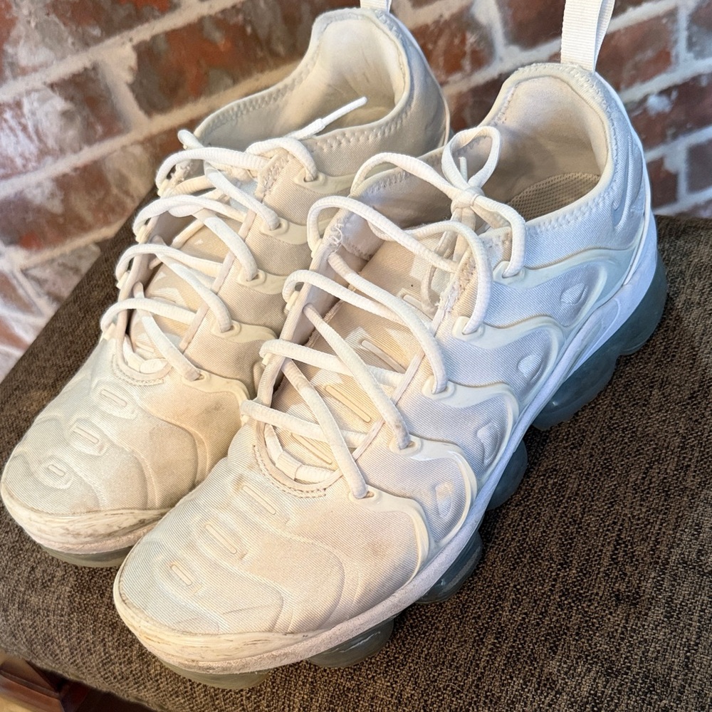 Nike White Sneakers with Unique Design